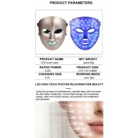 Instrumento de belleza Led recargable, máscara de fotones para rejuvenecimiento de la piel, antiarrugas y acné, 7 colores - details 8