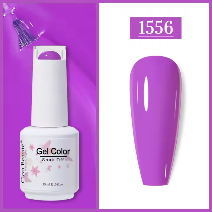 Esmalte de uñas Clou Beaute 15ml Gel de Color UV para remoción de Arte de uñas con LED Laca de uñas Barniz de uñas - 1