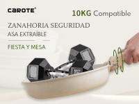 Sartenes Carote Cocina Juego de 9 piezas Antiadherentes con Mango Extraíble Apto para Cocinas de Inducción y Gas Compatible con Todo Tipo de Estufas Material de Granito - details 7