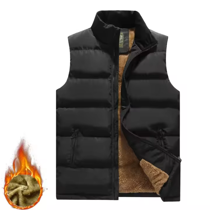 Chaleco de hombre 5XL abrigo de invierno impermeable y cálido sin mangas - 1