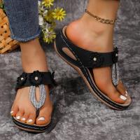 Zapatillas de tacón de cuña para mujer, zapatos informales de moda de verano, zapatilla - details 2