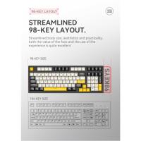 El macro del eje verde define el teclado del juego Teclado mecánico luminoso de colores mezclados - details 1
