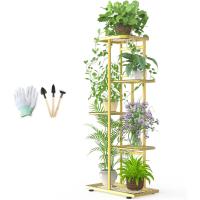 Estante de Almacenamiento para Plantas Metal Negro, Herramientas de Jardín y Guantes, 141 cm, Para Interior y Exterior, Escaleras para Plantas, para Balcón - details 21