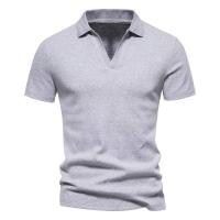 Camisa Henley para hombre Slim Fit Algodón Manga corta Camiseta casual Jogger Camisetas para hombre Tops sueltos - details 4