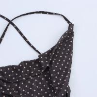 PB & ZA2025polka dot moda vestido sin mangas con tirantes estilo de vacaciones vestido largo casual sin espalda novedad de verano ropa de mujer - details 7