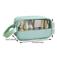 Bolsa De Viaje Portátil Para Mujer Transparente Impermeable Almacenamiento De Maquillaje Pouch Organizador De Cosméticos - details 0