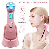 Dispositivo de Estiramiento Facial LED por radiofrecuencia RF, electroporación, microcorriente, cuidado de la belleza de la piel, masajeador reafirmante Facial, antienvejecimiento - details 2