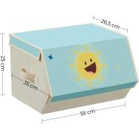 Cajas de Juguetes para Niños Juego de 3 Cajas Apilables y Plegables con Asas y Tapa Magnética - details 13