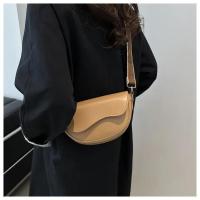 Bolso Crucero de Hombro de Moda de Cuero PU Color Sólido Retro Estilo Pony con Correa Ancha - details 6