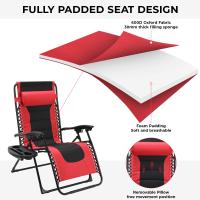 Silla de Relájate al Aire Libre Ajustable Asiento Cobertado para Adultos 160kg - details 12