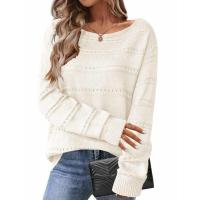 Suéteres de punto para mujer de otoño, jerséis sueltos, tops de punto para mujer - details 3