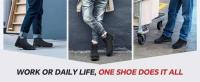 Botas de Trabajo Impermeables Punta de Acero Segura Antideslizante con Cojín de Aire para Hombres y Mujeres - details 6