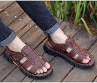 Sandalias informales impermeables para hombre, zapatos transpirables de cuero, antideslizantes, para playa y exterior, Verano - details 13