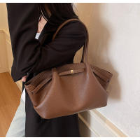Bolsa de hombro de gran capacidad, estilo retro, nueva moda de primavera, axilas premium, versión coreana, bolso de mano para mujer. - details 13