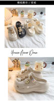 Zapatos con agujeros para niñas, bonitos, aumento de altura, con flores. - details 8