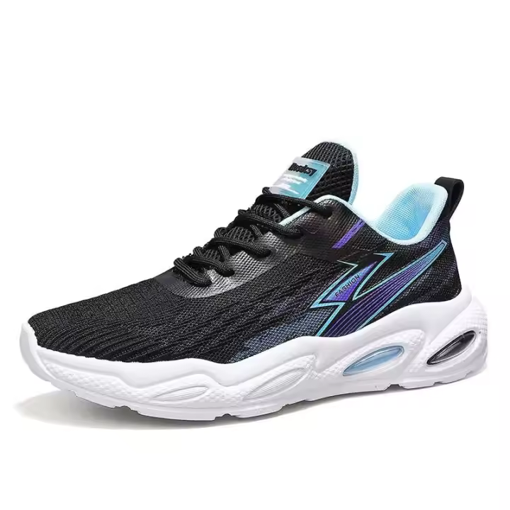 Zapatos De Hombre antideslizantes transpirables De malla De verano De tiro alto con logotipo De marca, Zapatos deportivos informales para correr para Hombre - 1