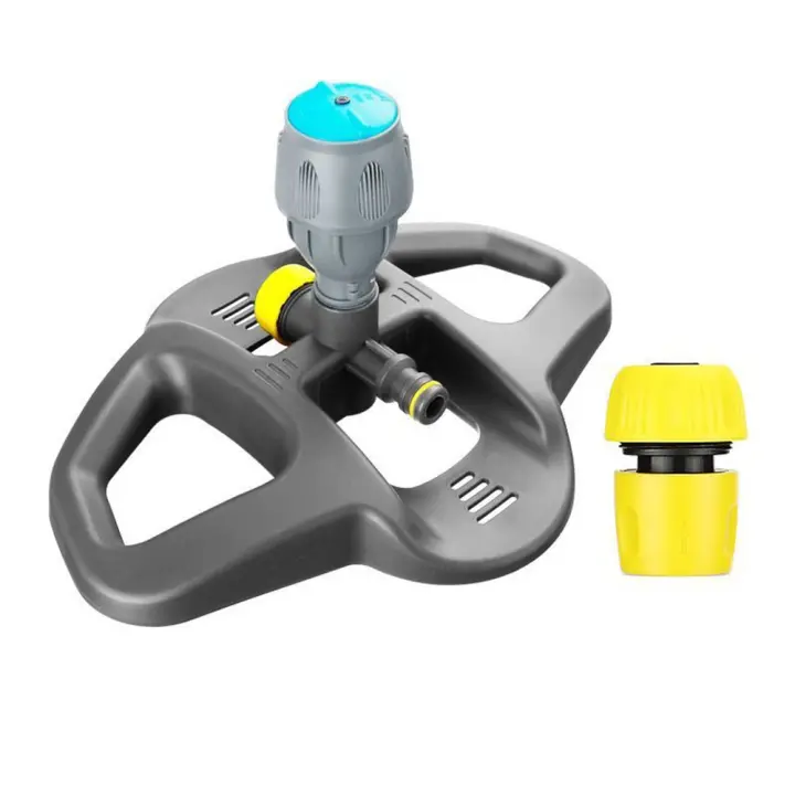 Plástico Creativo 360 °   Aspersor giratorio automático, rociador de agua Universal duradero, boquillas en tándem, boquilla de riego para agricultura - 1
