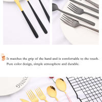 Juego de Cubiertos de Cena Sier de Acero Inoxidable 20Pcs Palillos, Cuchillos, Cucharas de Postre en Acero Inoxidable Accesorios de Muebles al Aire Libre - details 7