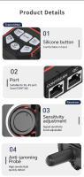 Noyafa-probador de Cable de red NF-918S, rastreador de Cable con pantalla LCD, comprobador PoE, medidor de potencia óptica, localizador Visual de fallos, herramientas de red - details 13