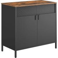 Gabinete de Metal Doble Puerta Magnético Estante Ajustable con Marco de Acero 40 x 80 x 76 cm - details 0