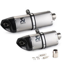 Tubo de escape akrapovic modificado para motocicleta de 51mm con silenciador, triángulo oblicuo de fibra de carbono de imitación CB500X Kaiyue 321 - details 2