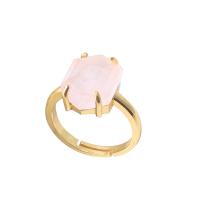 Anillo hexagonal facetado de cristal natural para mujer, regalo de cumpleaños, regalo de Navidad - details 4