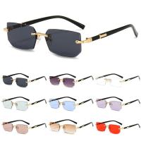 Y2K gafas de sol rectangulares sin montura, Retro, protección UV400, sin marco, mujeres y hombres - details 3