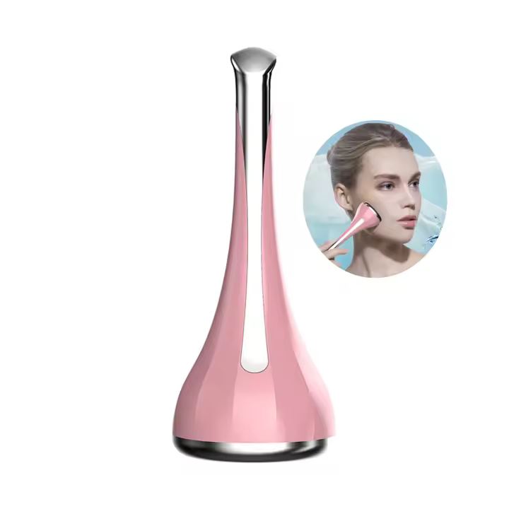 Rodillo de Cara Frío Reducción de Hinchazón, Reparación de Quemaduras, Estricción de Músculos para Mujeres Equipo de Belleza Rosa - 1