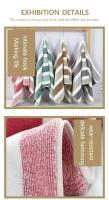 Juego de toallas de baño de mano suaves, toallas absorbentes de secado rápido para baño, patrón de rayas - details 3