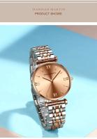Reloj de Cuarzo Casual de Oro Roso para Damas Correa de Acero Inoxidable - details 9