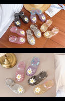 Sandalias de niña con flores, zapatos de gelatina tejida para bebé de 3 a 9 años - details 32