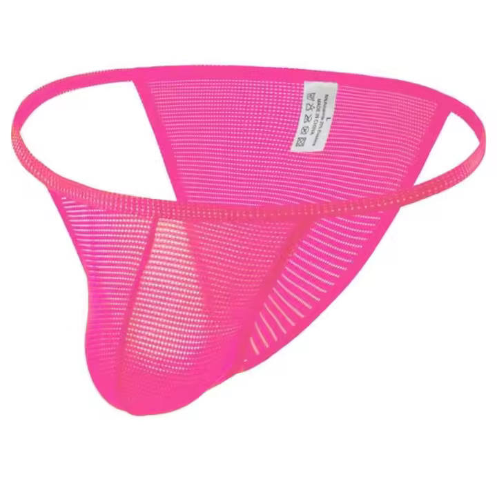 CLEVER-MENMODE Calzoncillos Mini Bragas de Hilo Ropa Interior para Hombres Malla Transparente Bikini Sexy Tiro Bajo Slips Calzoncillos Transparentes Ultrafinos - 1