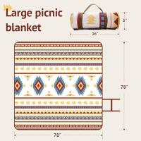Manta de Picnic al Aire Libre Impermeable 200 x 200 cm, Portátil, Lavable, Sin Arena, Ideal para Playa, BBQ, Picnic - details 2