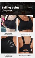 Sujetador deportivo absorbente de impactos para mujer, ropa interior transpirable de secado rápido para entrenamiento, correr y yoga - details 2