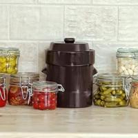 Tarro fermentario para fermentar kimchi chucrut encurtidos