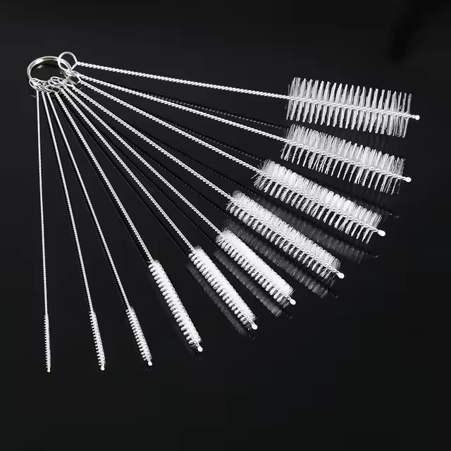 Juego de 10 Limpiadores de Pajitas de Nylon Tubo de Cocina, Baño, Hogar - 1