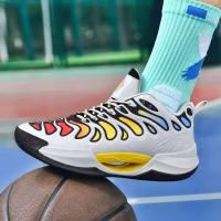 Zapatos deportivos informales de caña alta para uso al aire libre, zapatillas de baloncesto luminosas transfronterizas para las cuatro estaciones para hombres - details 6