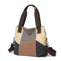Bolso de lona para mujer, bolsa de mano de gran capacidad, estilo Retro, bandolera de viaje - details 3