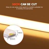 Tira de luces LED COB con Control remoto, 220 LED/m CRI RA90, lámpara Flexible para exteriores, cinta LED impermeable, enchufe europeo, Decoración de cocina, 288 V - details 4