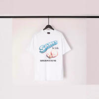 Camiseta divertida, informal, holgada, de marca americana de moda, para hombre y mujer, de manga corta. - details 1