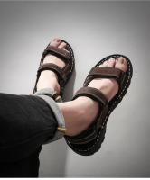 Sandalias deportivas para hombre, correas ajustables, sandalias de senderismo para interiores y exteriores, sandalias informales con punta abierta para caminar, zapatos de agua para playa de verano - details 15