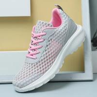 Zapatillas de deporte de moda de las mujeres ahuecadas hacia afuera ultra ligeras grandes de malla transpirable zapatos casuales de los zapatos de las mujeres - details 53