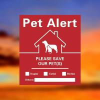 Pegatinas de Ventana Estáticas Pet Alert Paquete de 4 Señal de Rescate para Mascotas en Emergencias - details 10
