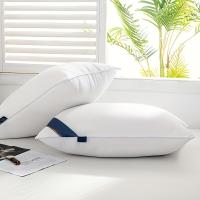 1 pieza Almohada blanca contemporánea, cómoda almohada de hotel para dormitorio, núcleo de almohada no desinflado, soporte cervical, almohada para dormir en casa, regalo de Navidad, regalo de mudanza, regalo de amistad, solo limpieza en seco, funda de - details 1