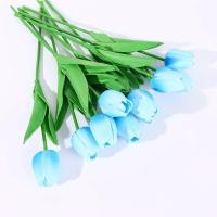 Flores artificiales de tulipanes para jardín, ramo de flores falsas para decoración de boda, fiesta, hogar, 10 piezas - details 13