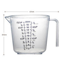 Taza de Medición Walfos de Plástico para Hogar y Bebé Resistente al Calor con Escala Herramienta de Cocina de Gran Capacidad - details 3