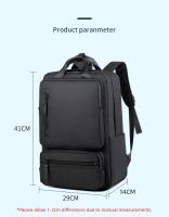 Mochila multifuncional para portátil de 15,6 pulgadas, mochila de viaje de negocios, impermeable, negra, para estudiantes, bandolera para hombre, portátil, bolsa para ordenador - details 1