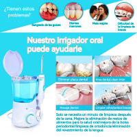 FC169 Ultrasonic Oral Irrigator Water Jet Flosser 600ML Water Tank Jet Tips Teeth Cleaner Dental Water Flosser 7 Nozzle - details 4