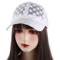 Gorra de béisbol con flores para mujer, informal, ajustable, coreana, para exteriores, con visera de encaje, sombrero de malla - details 9