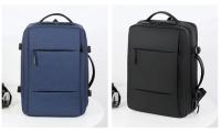 Mochila de viaje clásica para hombre, morral de negocios expandible con USB, bolsa de gran capacidad para ordenador portátil, im - details 7